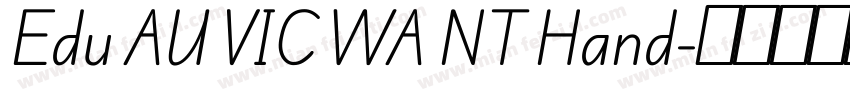 Edu AU VIC WA NT Hand字体转换